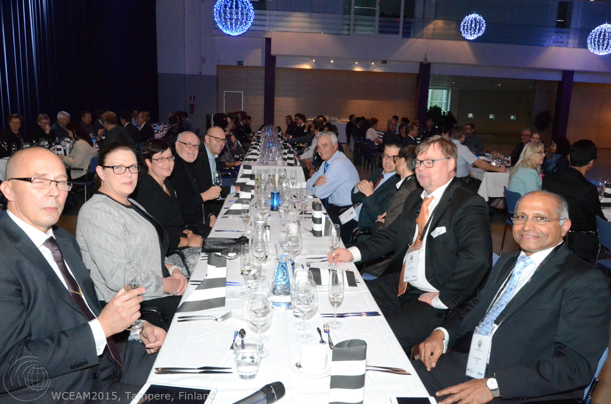 Attendants of WCEAM 2015 at table